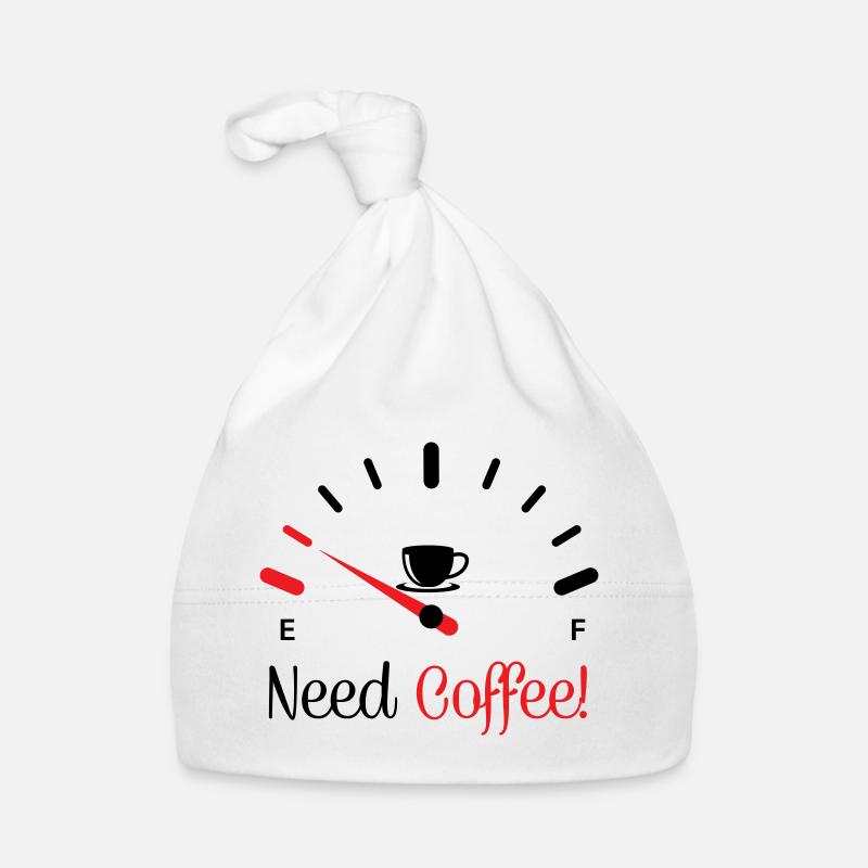 Need Coffee 1 - Organic Baby Cap - white