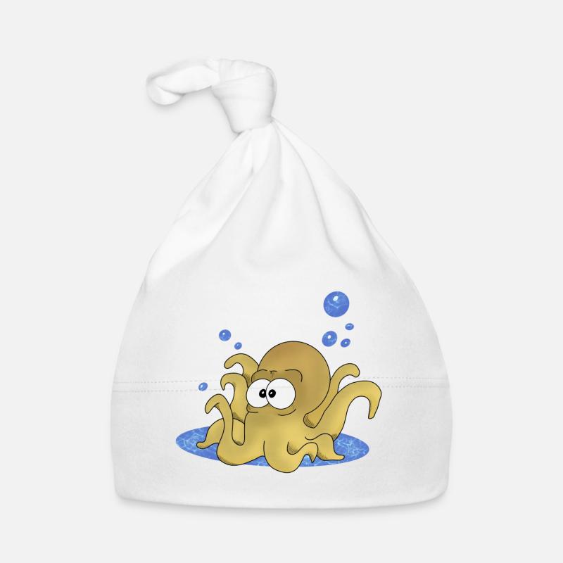 Krake Baby Bio-Mütze