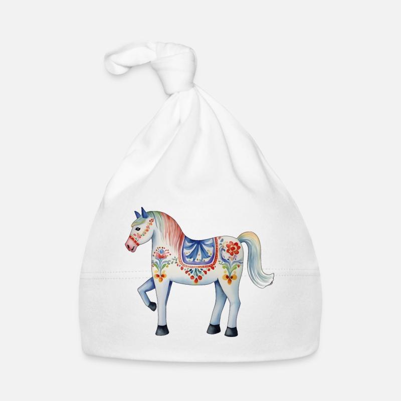Dalapferd Baby Bio-Mütze