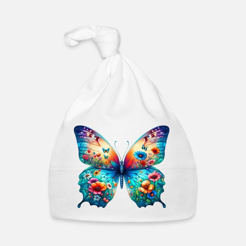 Schmetterling Baby Bio-Mütze