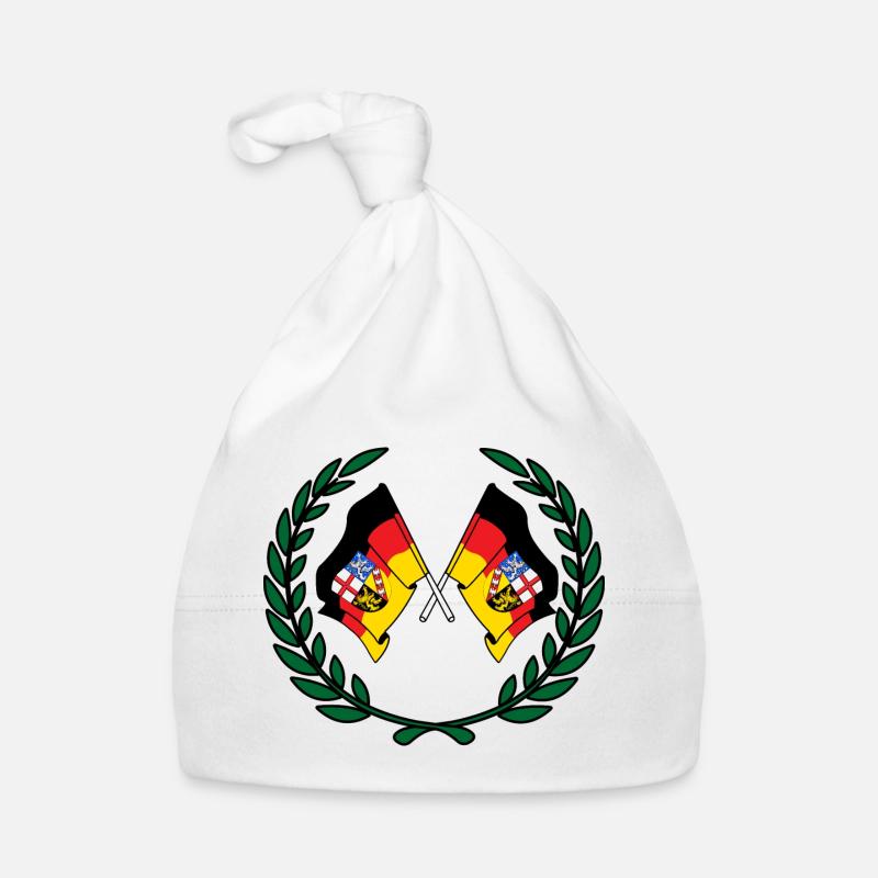 Drapeaux Couronne de laurier de la Sarre Bonnet bio Bébé