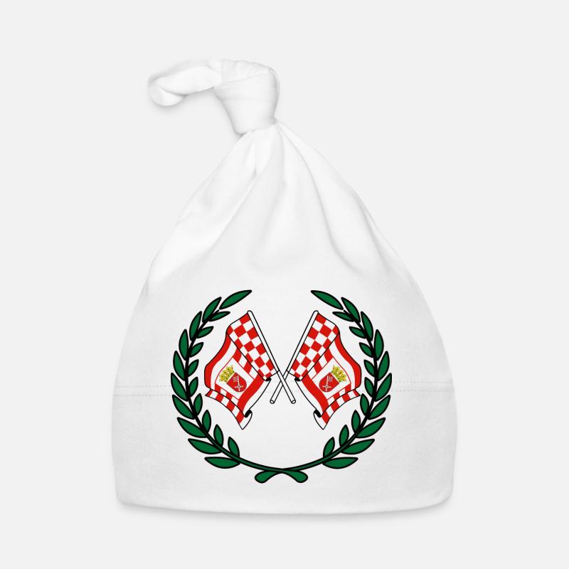 Drapeaux Brême couronne de laurier Bonnet bio Bébé
