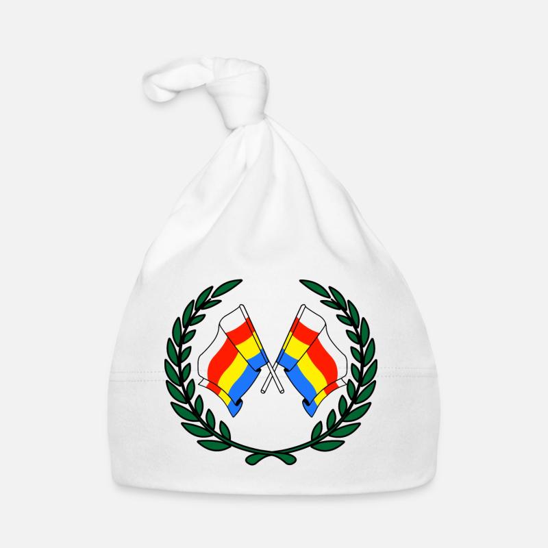 Drapeaux Couronne de laurier Podlaskie Bonnet bio Bébé