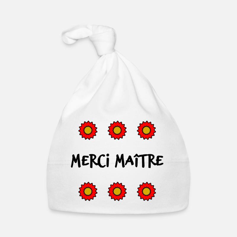 MAÎTRE. MAITRE. MERCI. MERCI MAÎTRE. MAITRE Bonnet bio Bébé