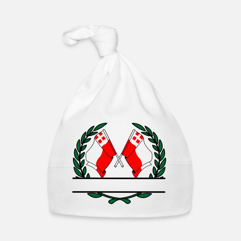 Drapeaux de la province d'Utrecht, bannière de couronne de laurier Bonnet bio Bébé