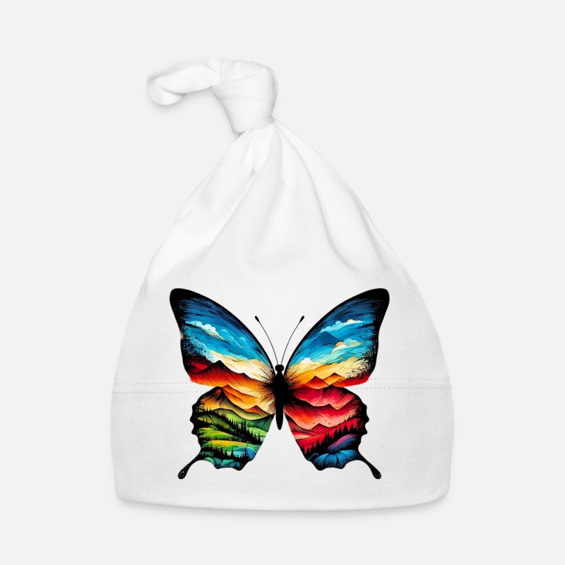Schmetterling Baby Bio-Mütze