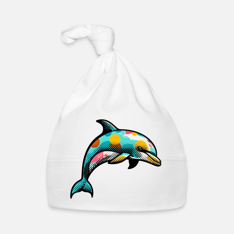 Dolphin Organic Baby Cap