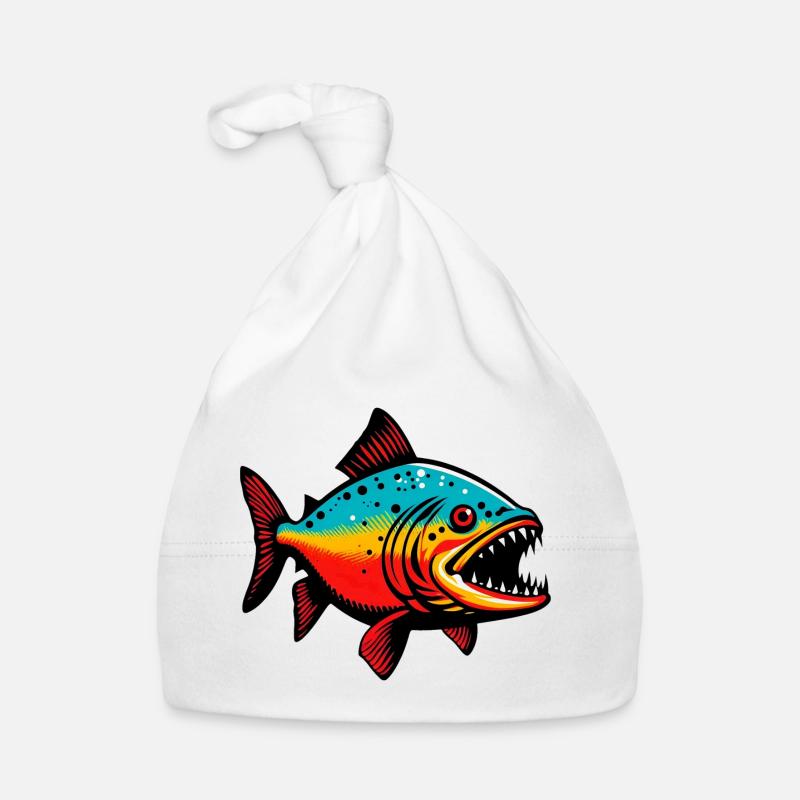 Piranha - Bonnet bio Bébé - blanc