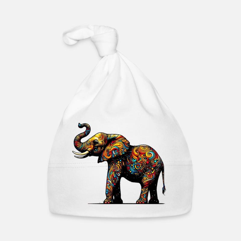 Éléphant Bonnet bio Bébé