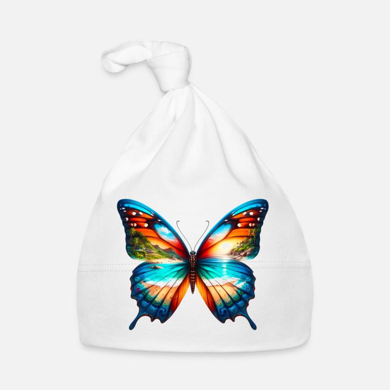 Butterfly Organic Baby Cap