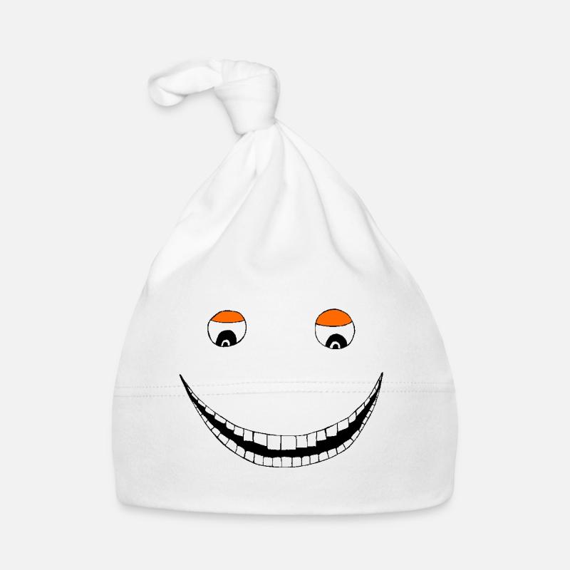 Breites Grinsen Baby Bio-Mütze