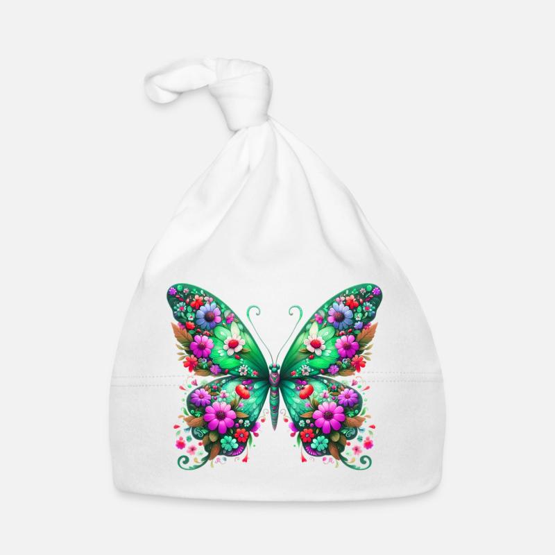 Schmetterling Baby Bio-Mütze