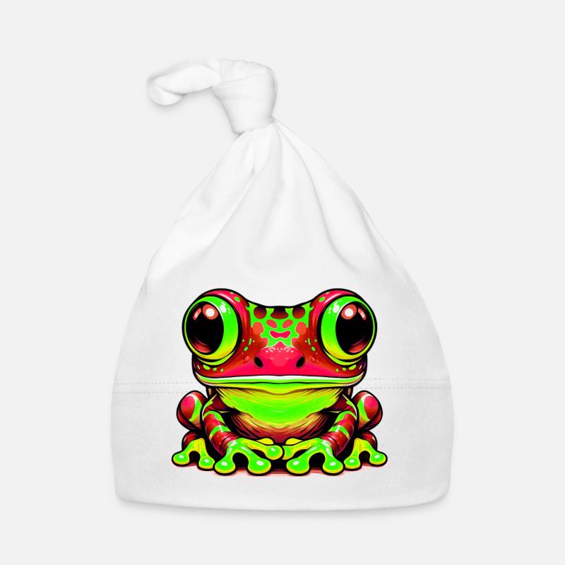 Frosch Baby Bio-Mütze