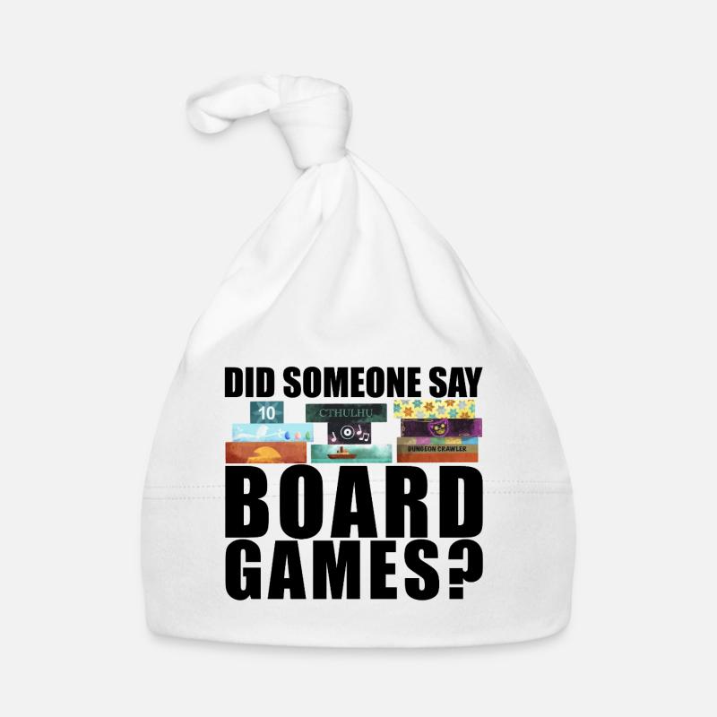 Brettspiele lustiger Spruch Baby Bio-Mütze