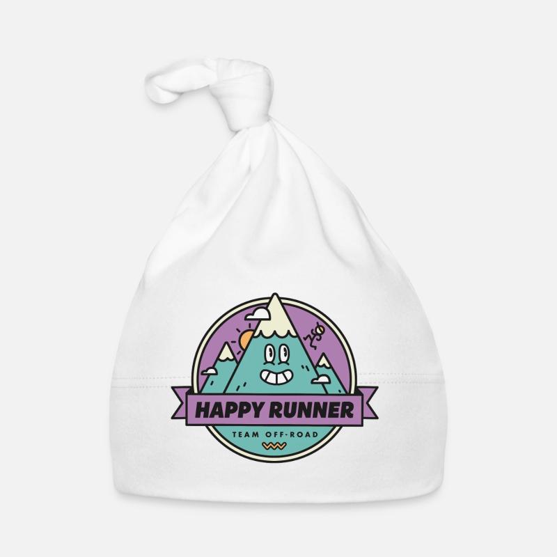 Glücklicher Läufer Baby Bio-Mütze