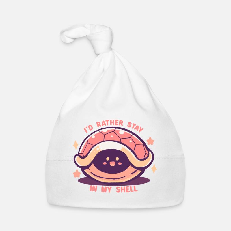 Je préfère rester dans ma coquille Bonnet bio Bébé