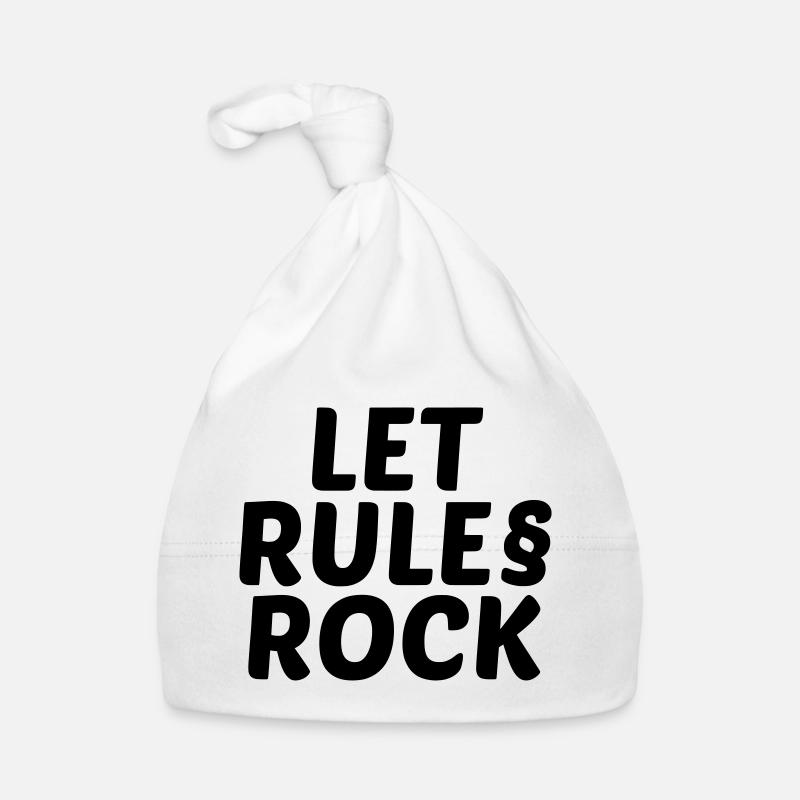 Rules Rock Baby Bio-Mütze