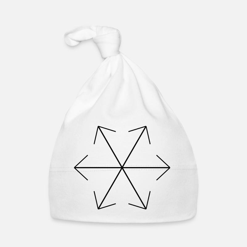 Conception de motifs géométriques abstraits Bonnet bio Bébé