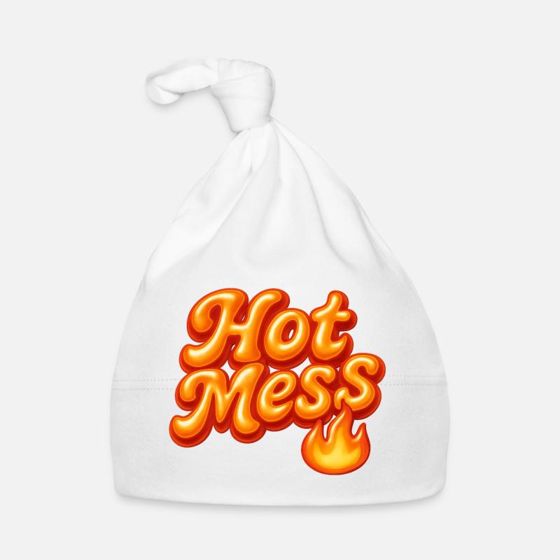 hot mess / y2k statement design Baby Bio-Mütze