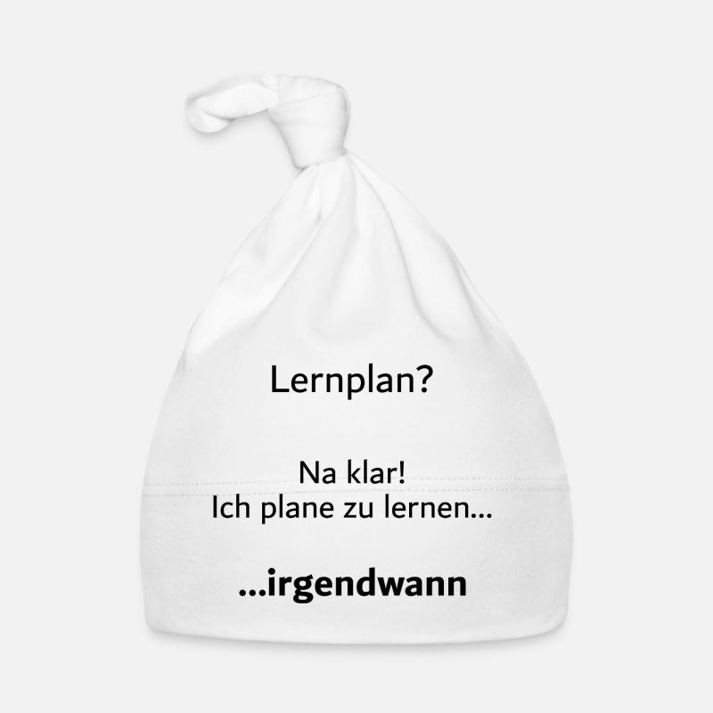 Unispruch "Lernplan?" Student Geschenk, Studenten Baby Bio-Mütze