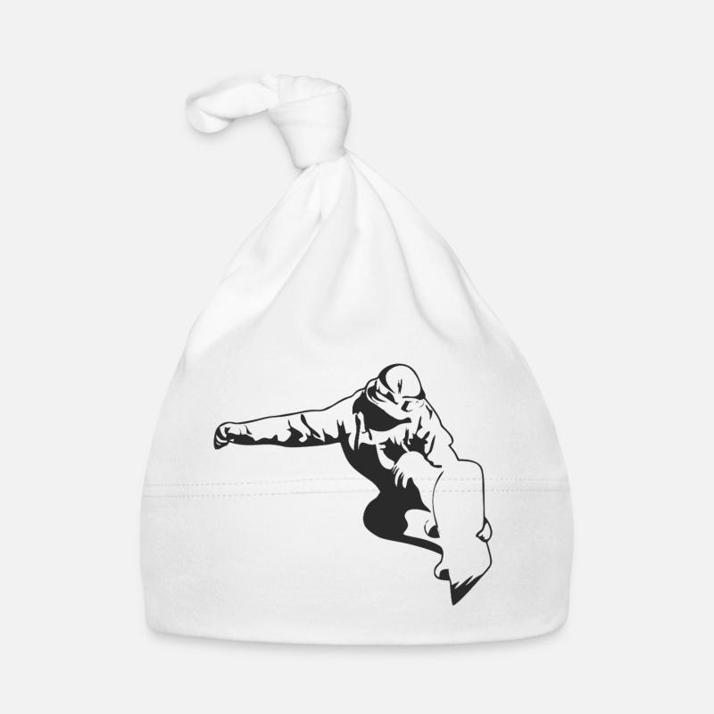 Snowboard Baby Bio-Mütze
