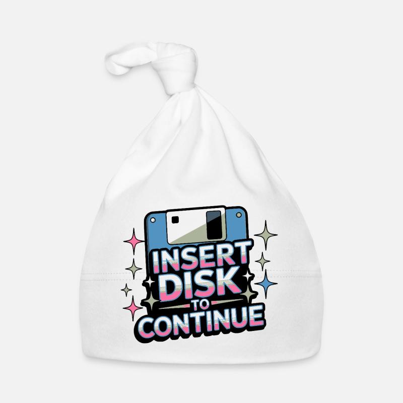 Y2K Retro – Insert Disk to Continue Organic Baby Cap