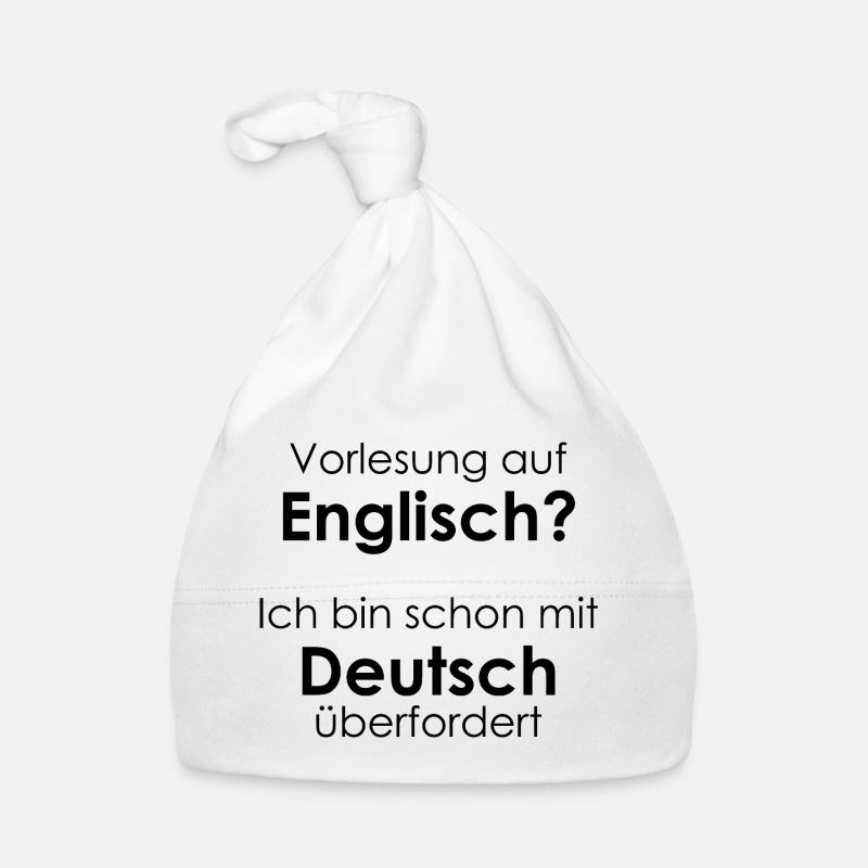 University Saying "Lecture on Eng" Gift, Students Organic Baby Cap