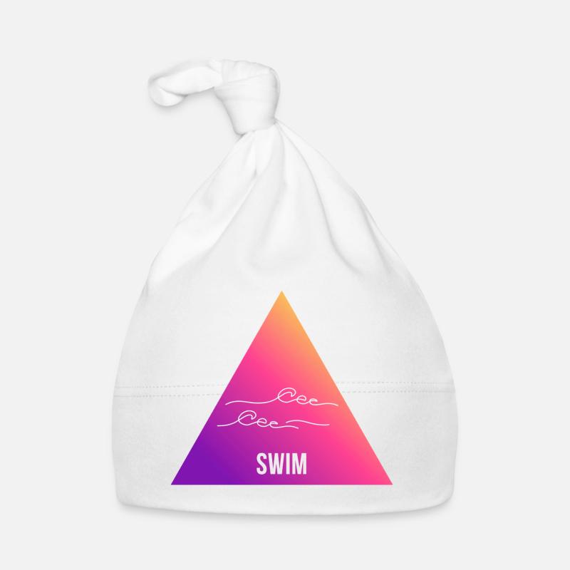 Natation Gradient Triangle Vagues Bonnet bio Bébé