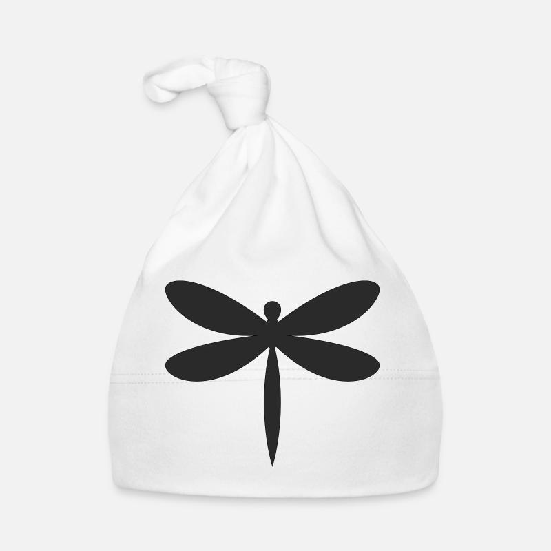 Dragonfly Silhouette Organic Baby Cap