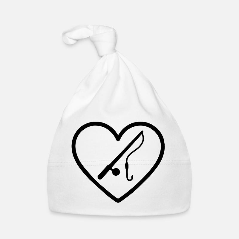 Cœur de pêcheur – Passion pour le pêcheur Bonnet bio Bébé