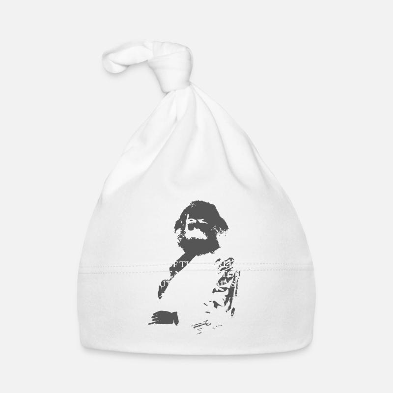 Citation de Karl Marx : Les travailleurs Unis Bonnet bio Bébé