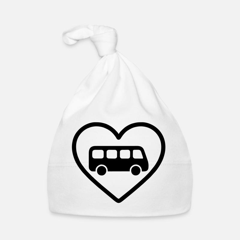 Heart Bus Driver Organic Baby Cap
