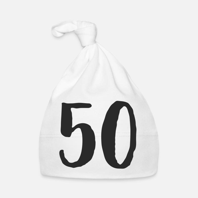 Police de caractères à 50 lettres à la main Bonnet bio Bébé