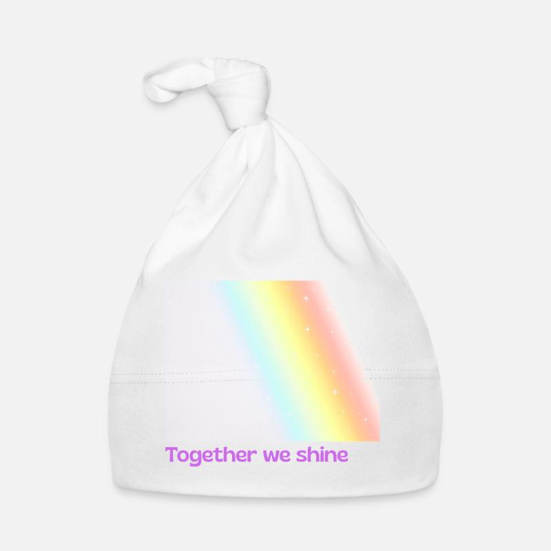 Pride / CSD / LGBTQ+ Design « ensemble nous brillons » Bonnet bio Bébé