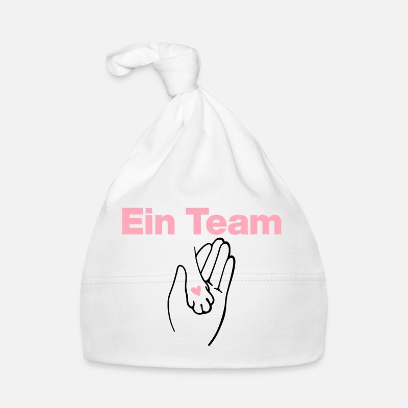 Ein Team, Mensch & Samtpfote, Katze, Katzenfans Baby Bio-Mütze