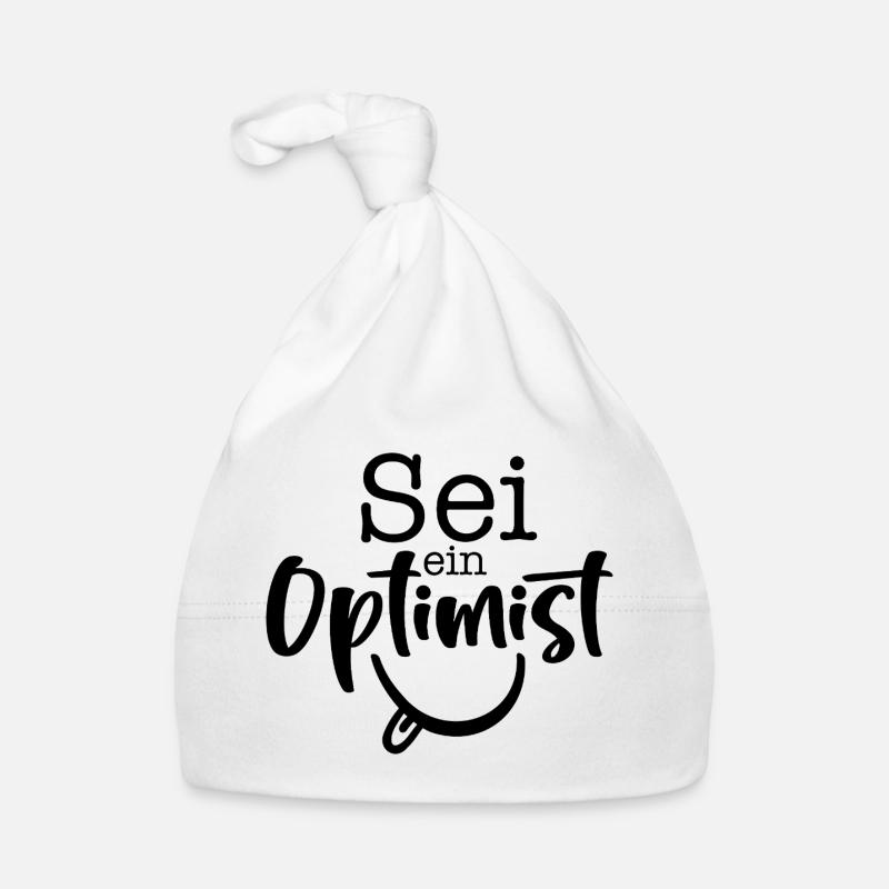 sei ein Optimist Baby Bio-Mütze