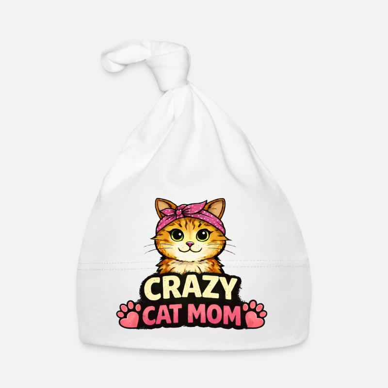Maman Chat Folle Bonnet bio Bébé