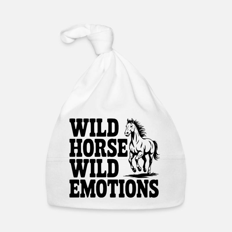 Wild Horse, Wild Emotions Organic Baby Cap