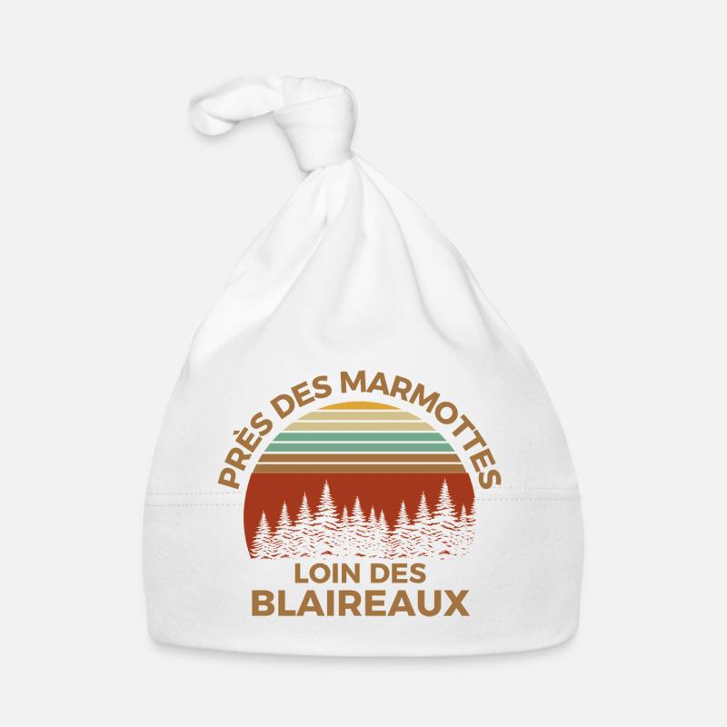 Marmots and Forests Retro Solar - Organic Baby Cap - white