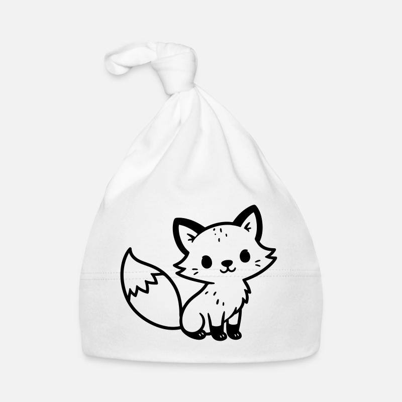 fox cute Organic Baby Cap