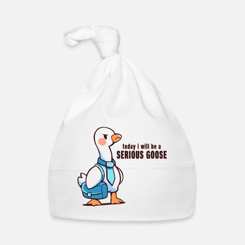 Heute werde ich eine ernsthafte Gans sein Baby Bio-Mütze