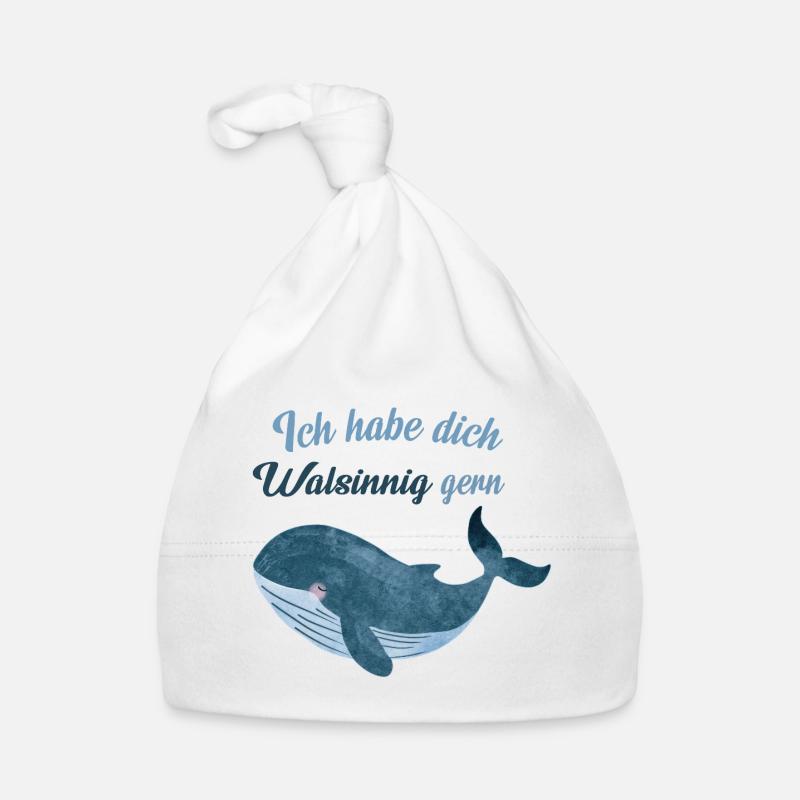 Walsinnig gerne – Lustiger Wal Spruch Organic Baby Cap