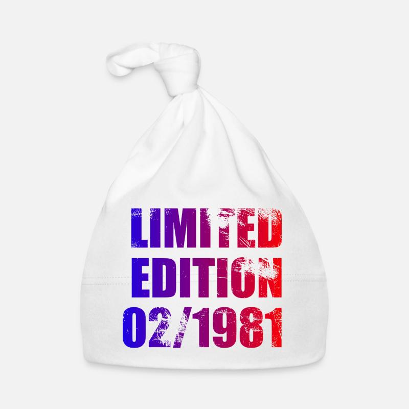 45e anniversaire Édition limitée 02/1981 Bonnet bio Bébé