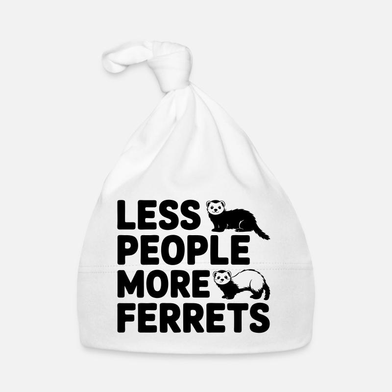 Frettchen - Less People More Ferrets Baby Bio-Mütze