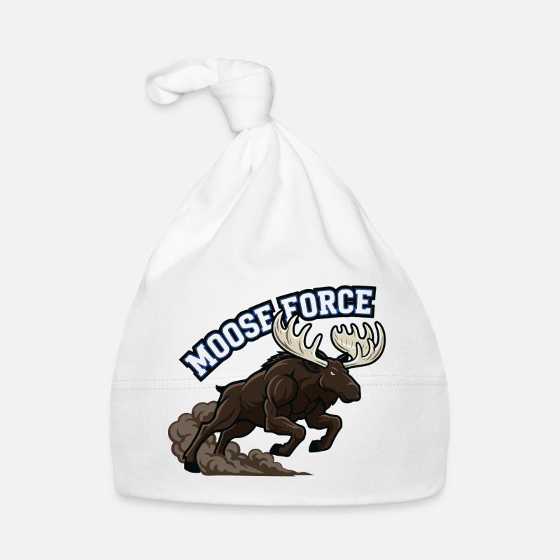 Moose Force Wild Elk Power Organic Baby Cap