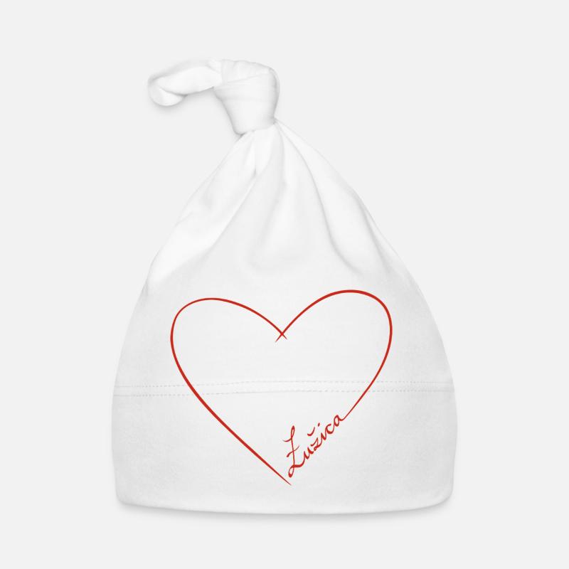 ŁUŽICA ♡ - Bonnet bio Bébé - blanc