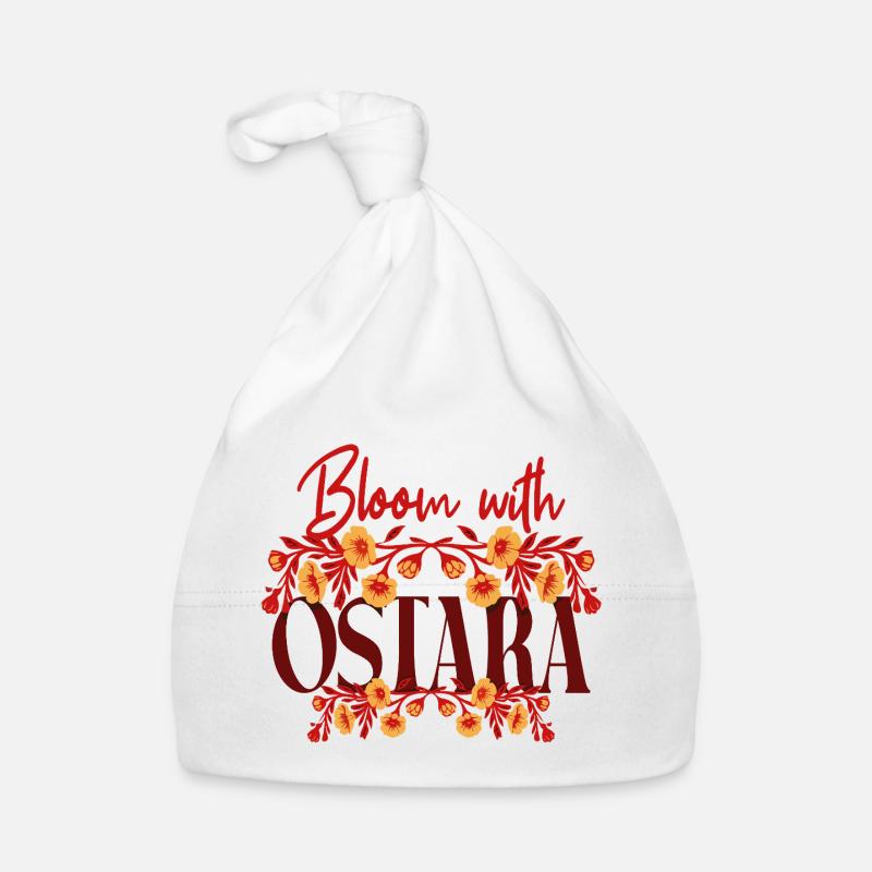 Bloom With Ostara Happy Easter Ostara Floral Organic Baby Cap
