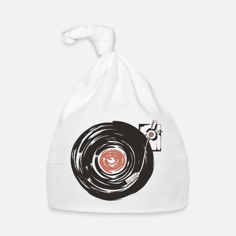 Disques vinyles rétro Bonnet bio Bébé