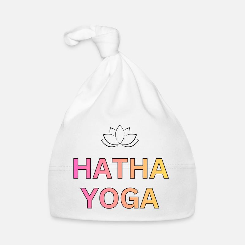 Hatha Yoga Gradient Font Organic Baby Cap