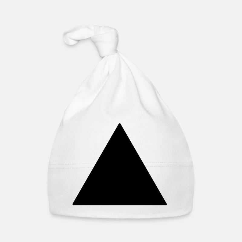 Triangle équilatéral de symbole noir Bonnet bio Bébé
